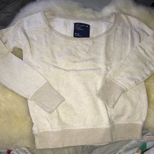Beige American eagle sweatshirt